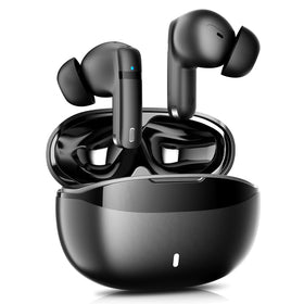 Athongl wireless earbuds with charging case open, ready for all-day listening on the go.