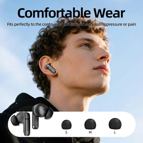 Athongl wireless earbuds packed with a long-lasting battery case for travel.