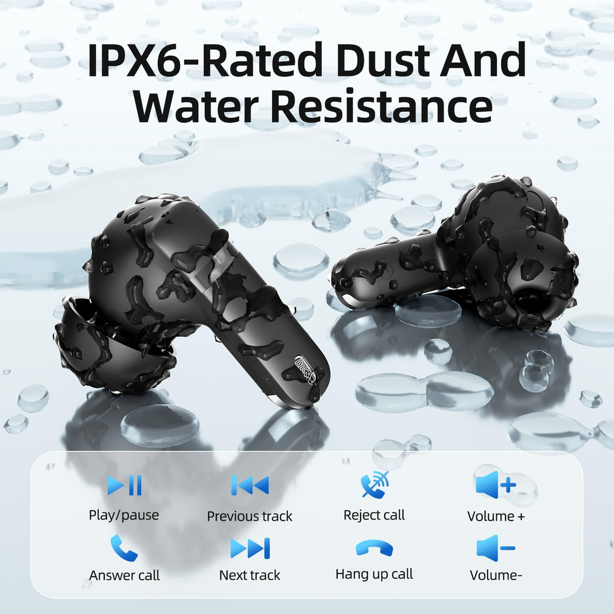 Athongl IPX6 sweatproof design suits intense workouts and rain.
