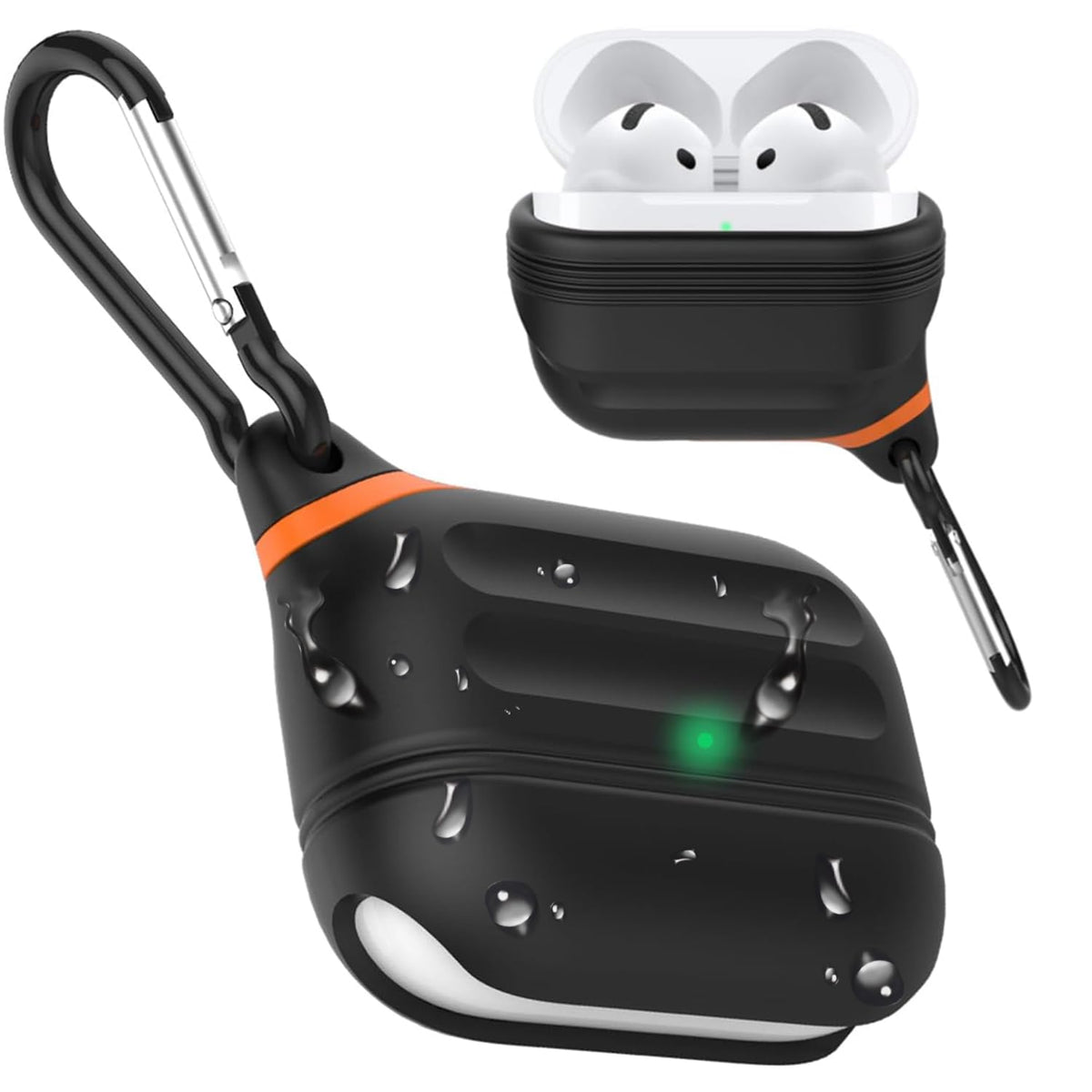 ATIMIRA AirPods 4 case capless design for secure, two-handed access