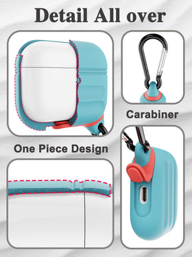 ATIMIRA case clipped with carabiner for hands-free carrying convenience