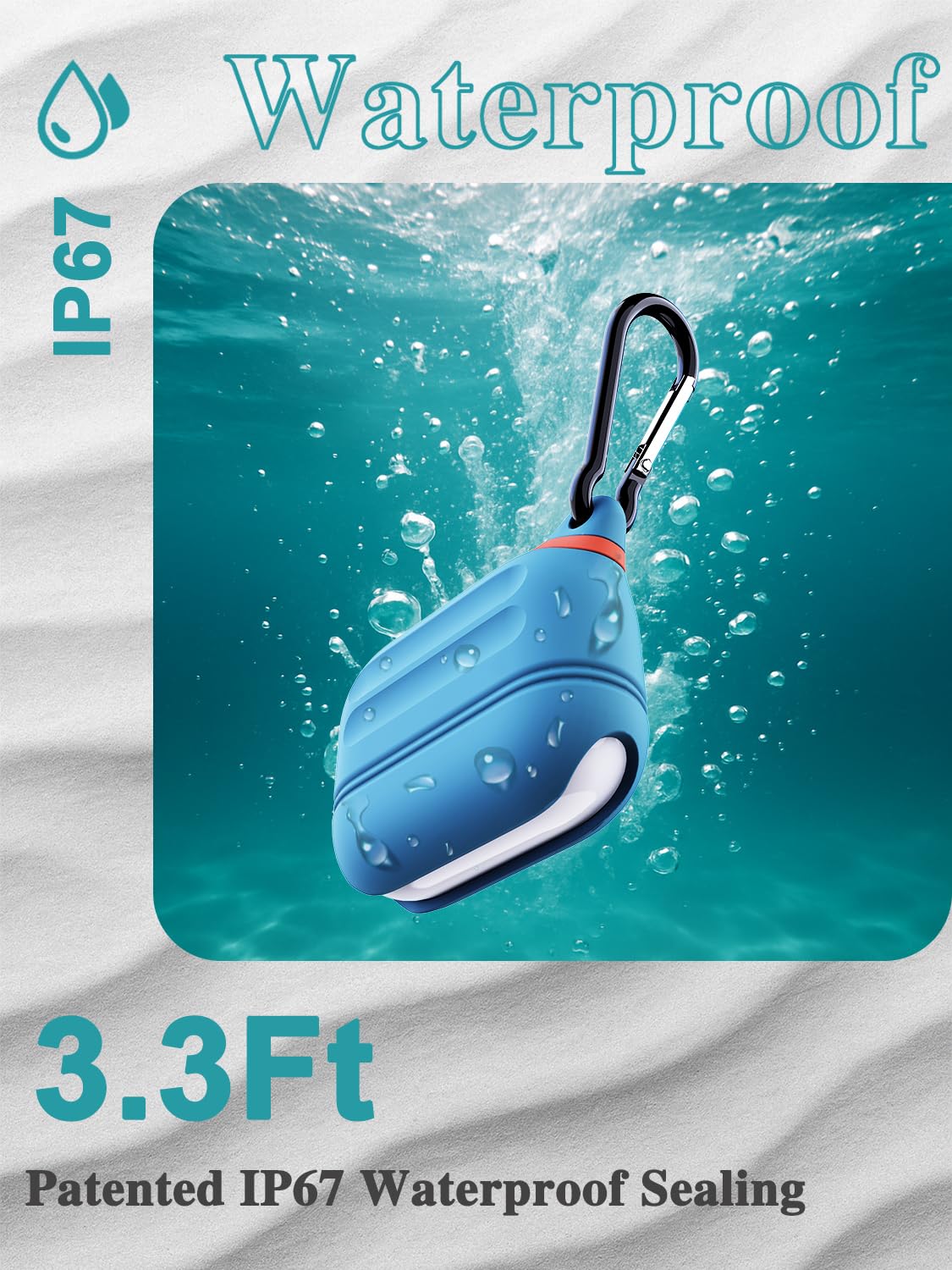 ATIMIRA case held in hand showing compact size and pocketability