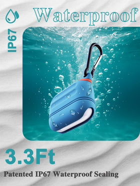 ATIMIRA case held in hand showing compact size and pocketability