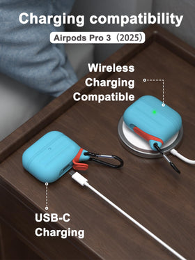 ATIMIRA open case with AirPods Pro 3 highlighting perfect fit and access