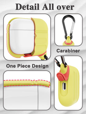 ATIMIRA case clipped to backpack showing portability and hands-free benefit