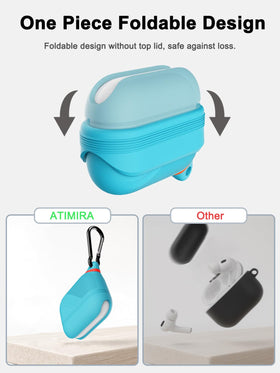 ATIMIRA charging port detail showing waterproof lid and charging access