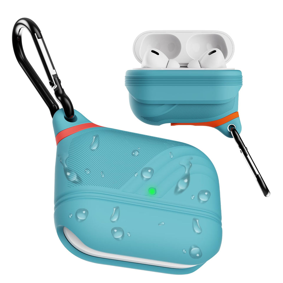 ATIMIRA Sky Blue front view showing full coverage and slim profile