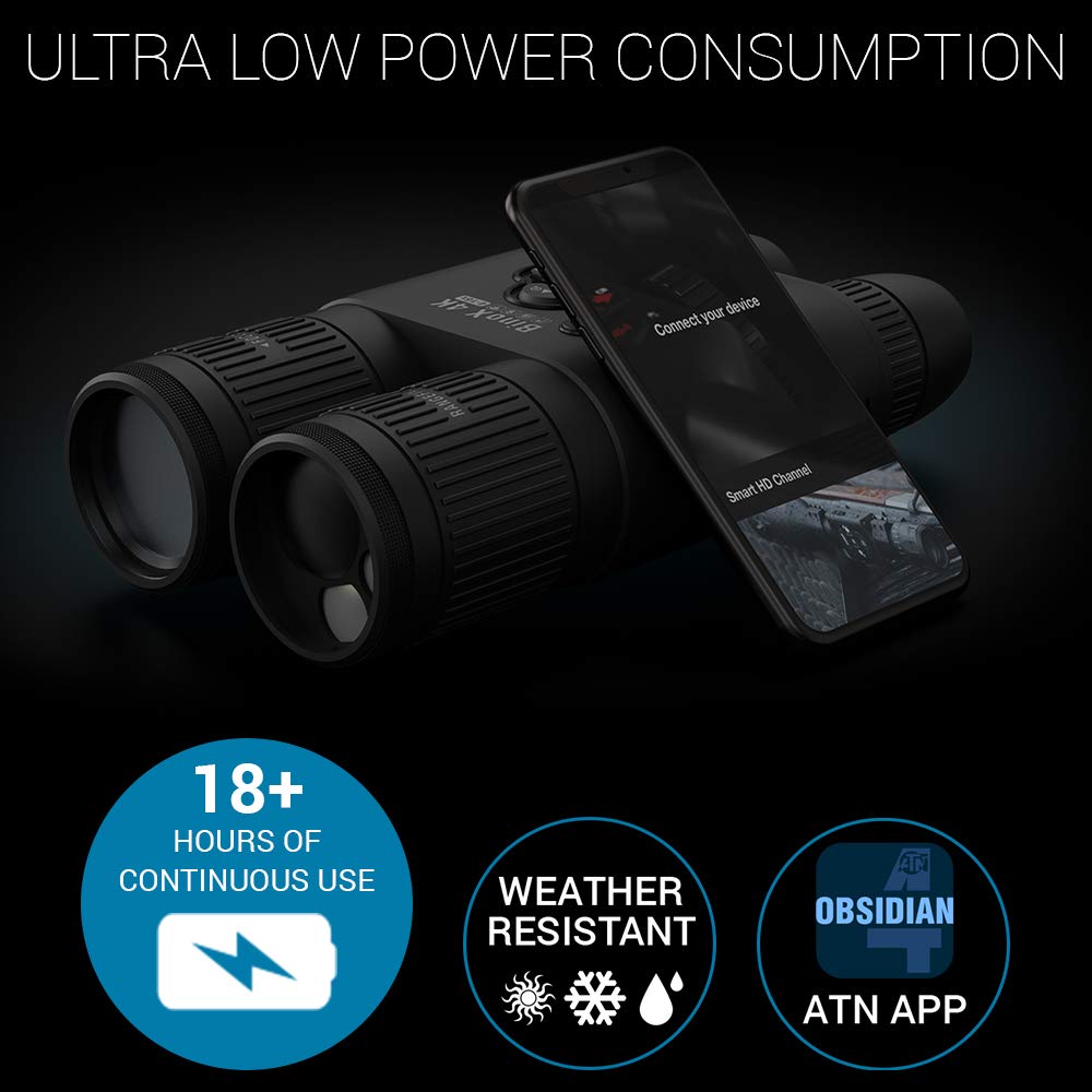 ATN Binox 4K long battery life for extended hunting sessions