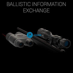 ATN BINOX 4T thermal imaging display illustrating day and night visibility.