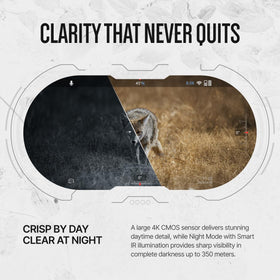 ATN Binox 6 Dual IR night vision extends visibility up to 350 meters.