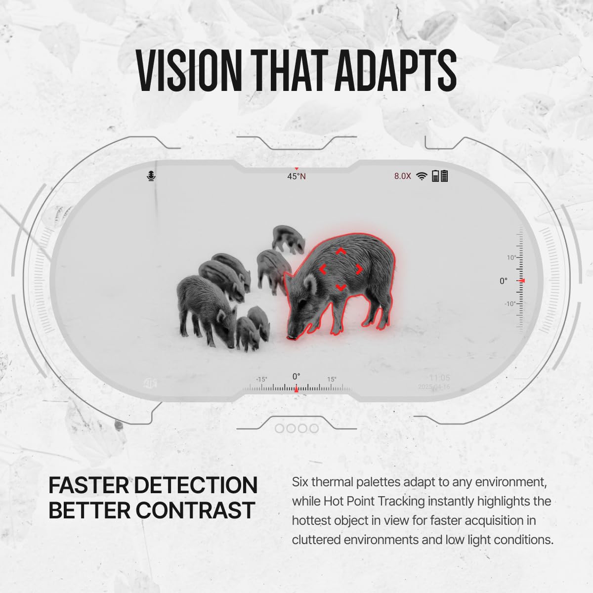 ATN Binox 6 Dual 4K day view delivering vibrant, detailed daylight imagery