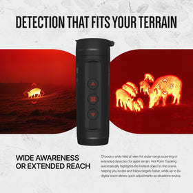 ATN BlazeSeeker top view shows compact design and rugged housing for night use