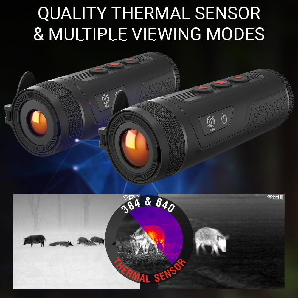 ATN BlazeTrek-625 netd below 25mK showcases high sensitivity to temperature changes.