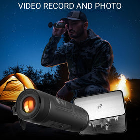 ATN BlazeTrek-625 video and photo capture demonstrating stored thermal media on microSD.