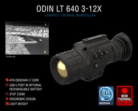 ATN Odin LT handheld ergonomic design enables flexible field use.