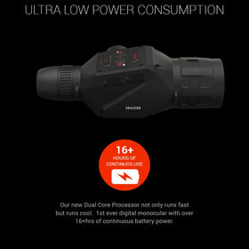 ATN OTS 4T 640 thermal monocular battery life indicator for extended sessions