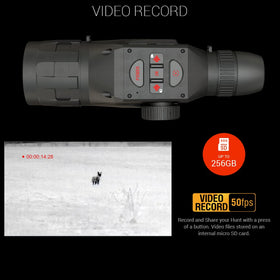 ATN OTS 4T 640 thermal monocular display shows crisp imagery for hunting conditions