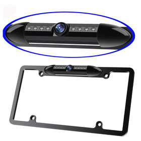 ATOKIT front view license plate frame camera showing sleek fit and wide coverage