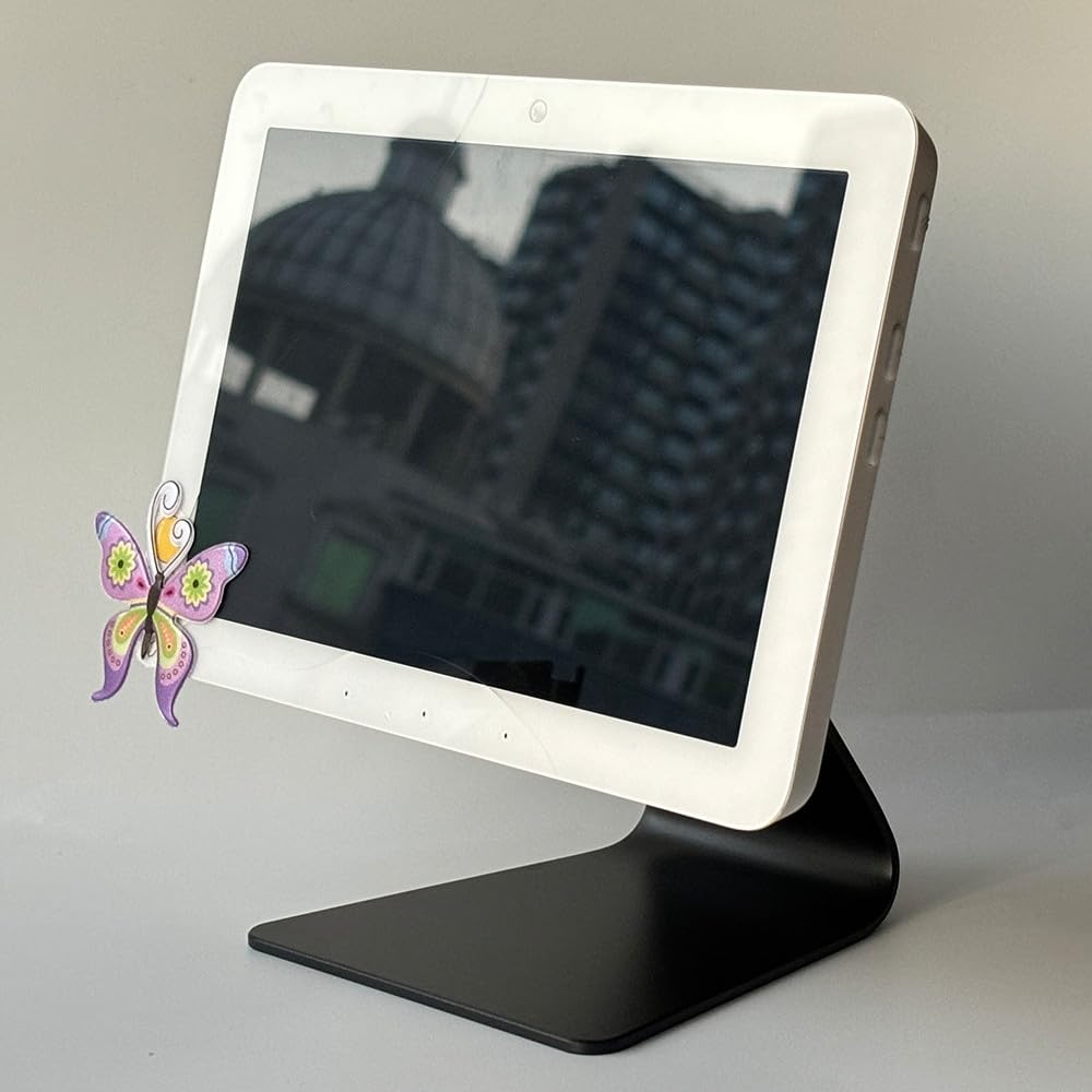 ATOPHK aluminum tilt stand for Echo Hub with 360° rotation and tilt adjustment for flexible viewing.