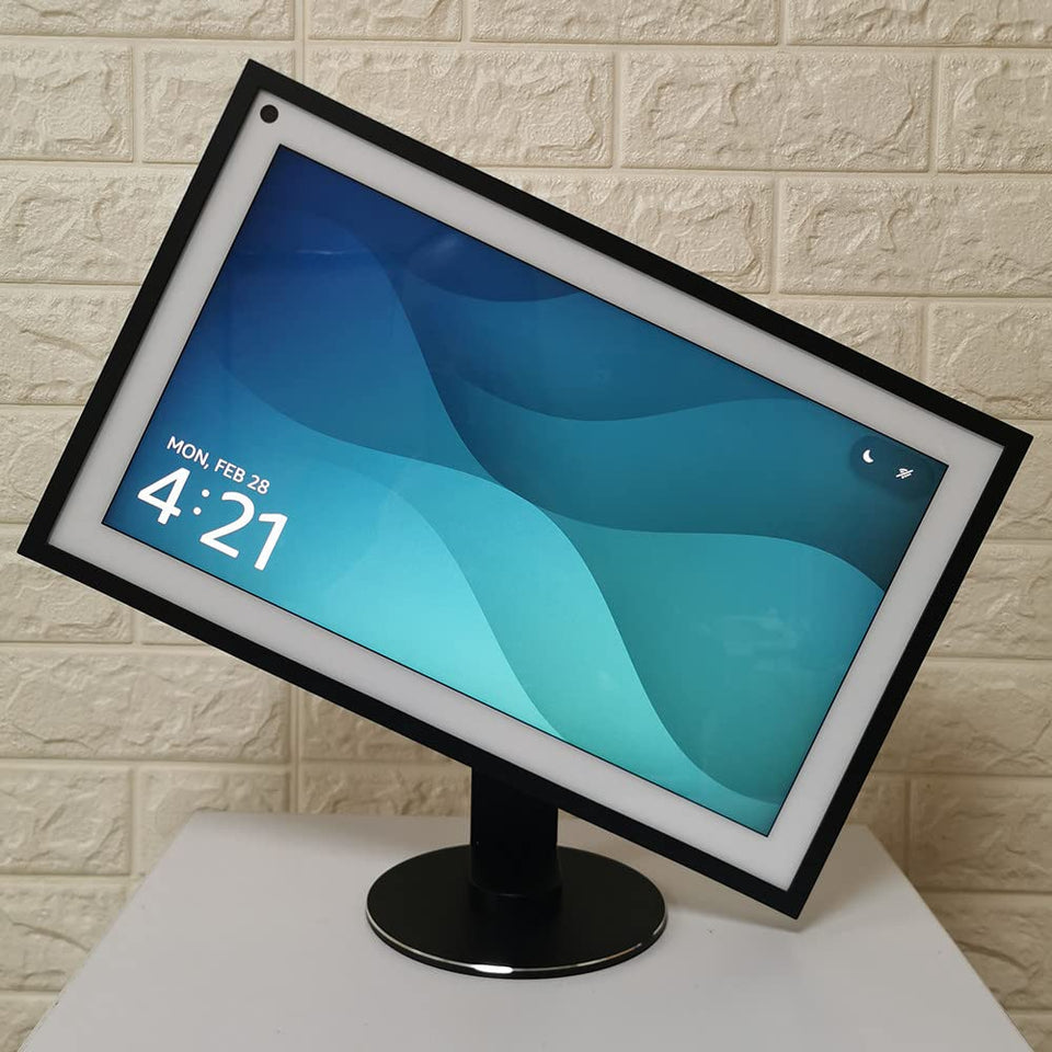 ATOPHK Echo Show 15 front view showing secure fit and neat profile