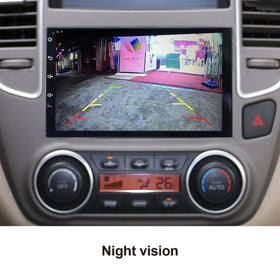 ATOTO AC-4486 plug-and-play installation with RCA outputs and trunk power.