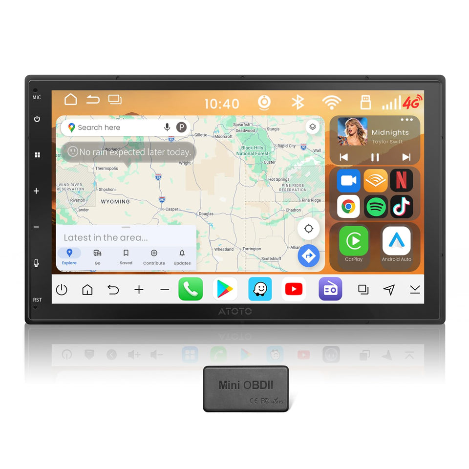 ATOTO S8L 7-inch display offers bright navigation visuals and app access