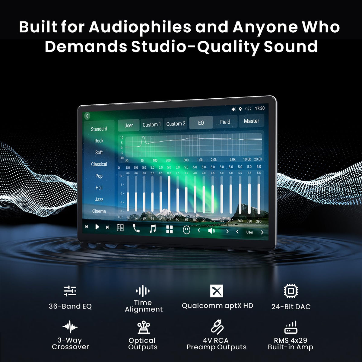 ATOTOZONE 7.1.2-channel DSP audio with HD DAC for rich in-car sound