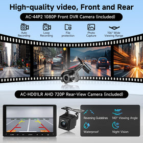 ATOTOZONE dashcam front 1080P with wide field of view for clear road footage.