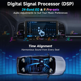 ATOTOZONE wireless CarPlay and Android Auto for cable-free navigation and calls.