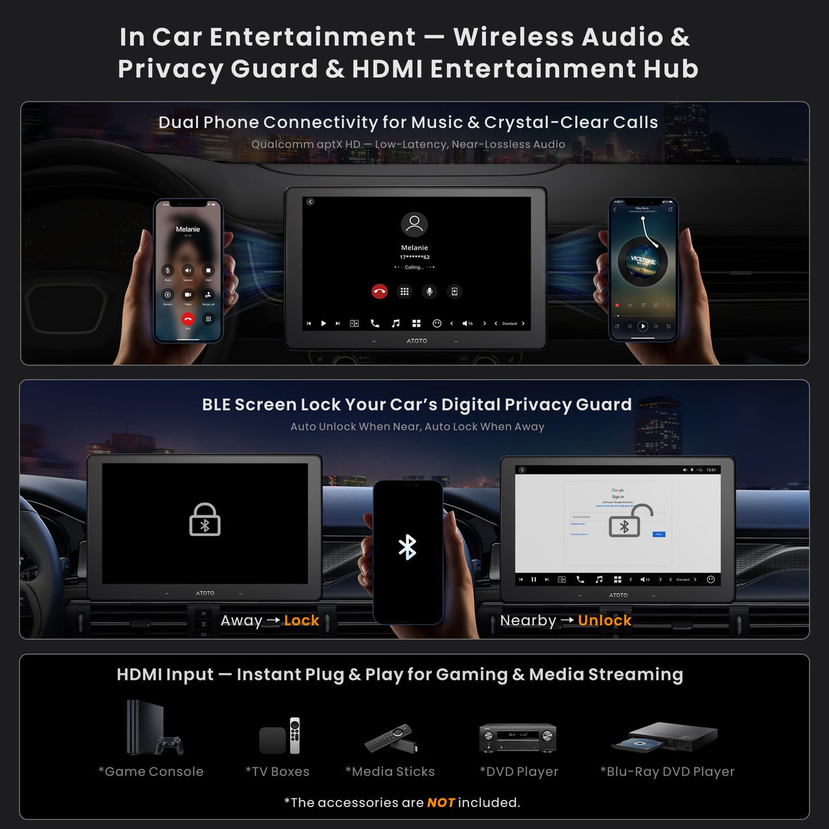 ATOTOZONE X10 DSP-driven audio delivers immersive cabin sound
