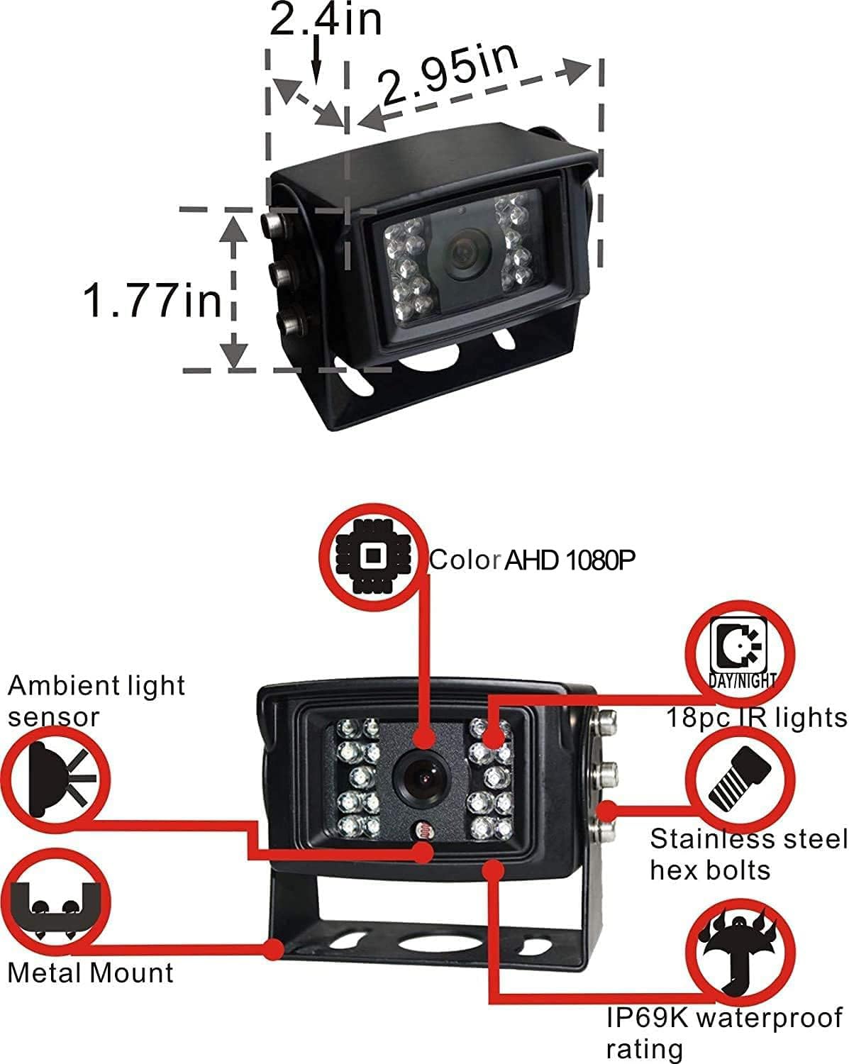 10G vibration-proof ATPTK camera for heavy equipment stability