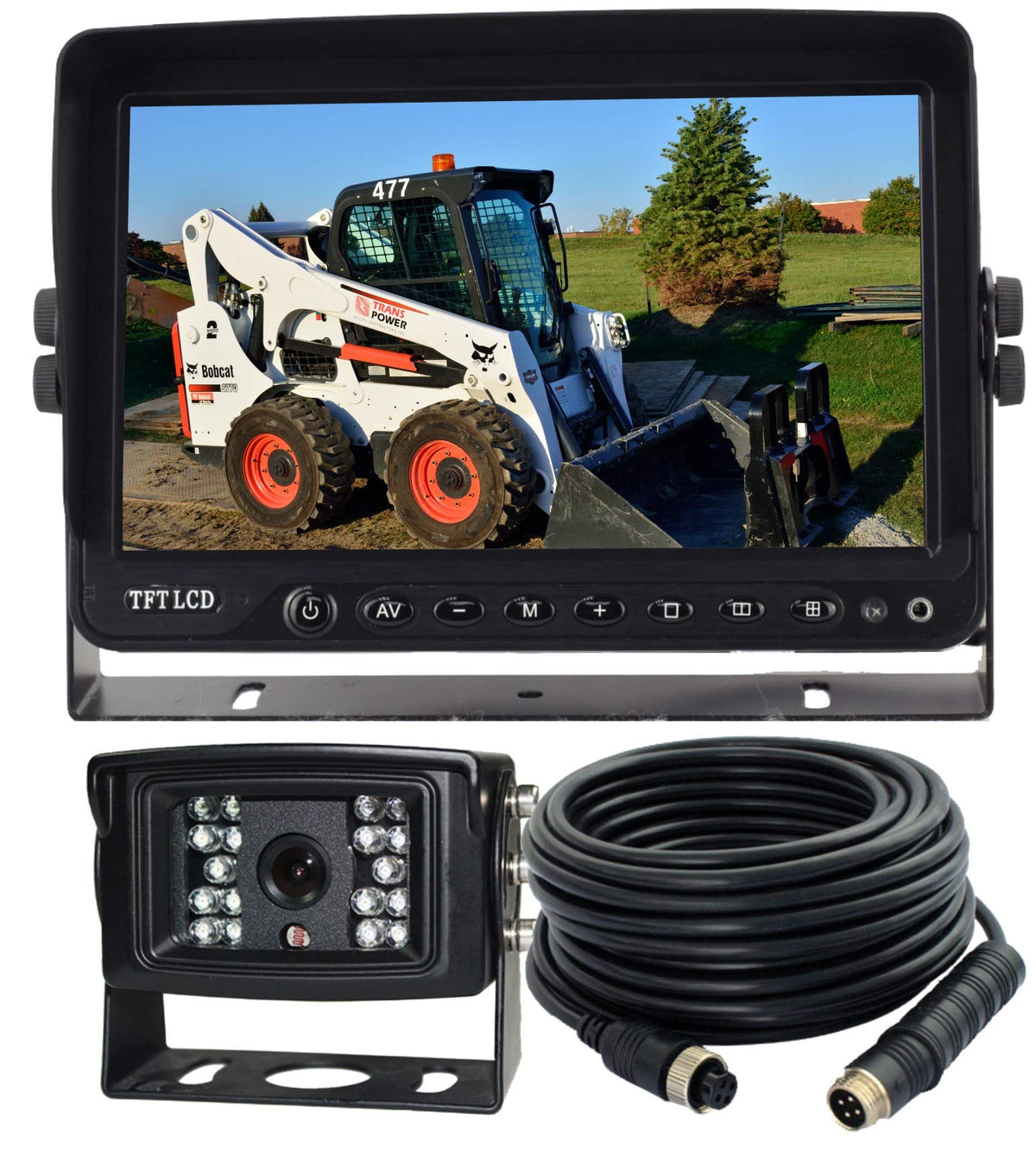 ATPTK AHD1080P 7-inch monitor showing rear view for safe reversing