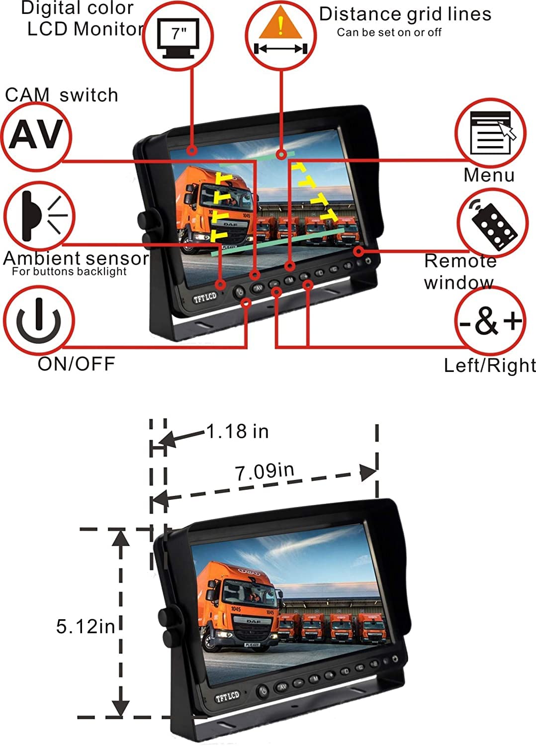 Night vision on ATPTK AHD1080P camera for low light conditions