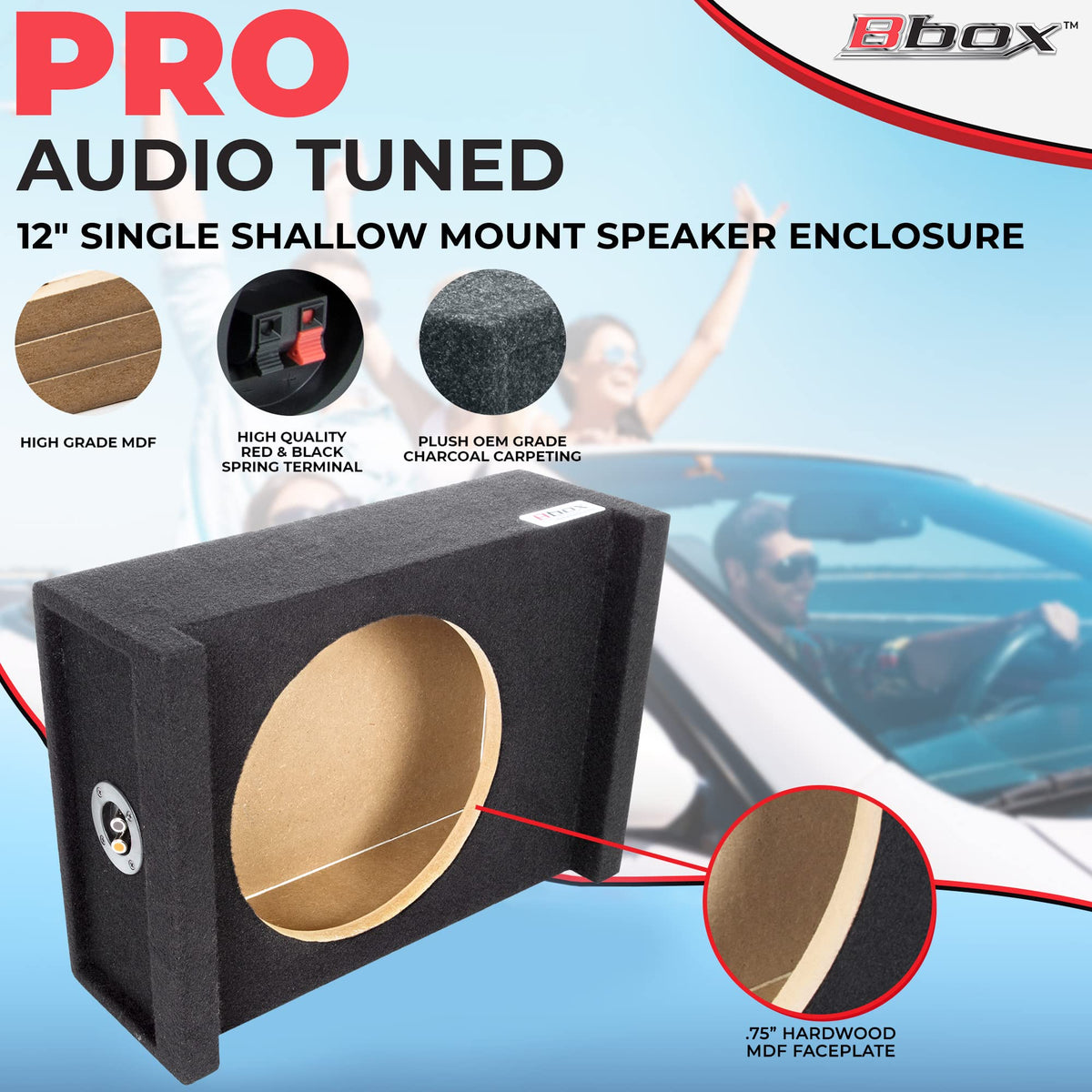 Atrend Bbox 12AME creates an airtight internal chamber with reduced rattles