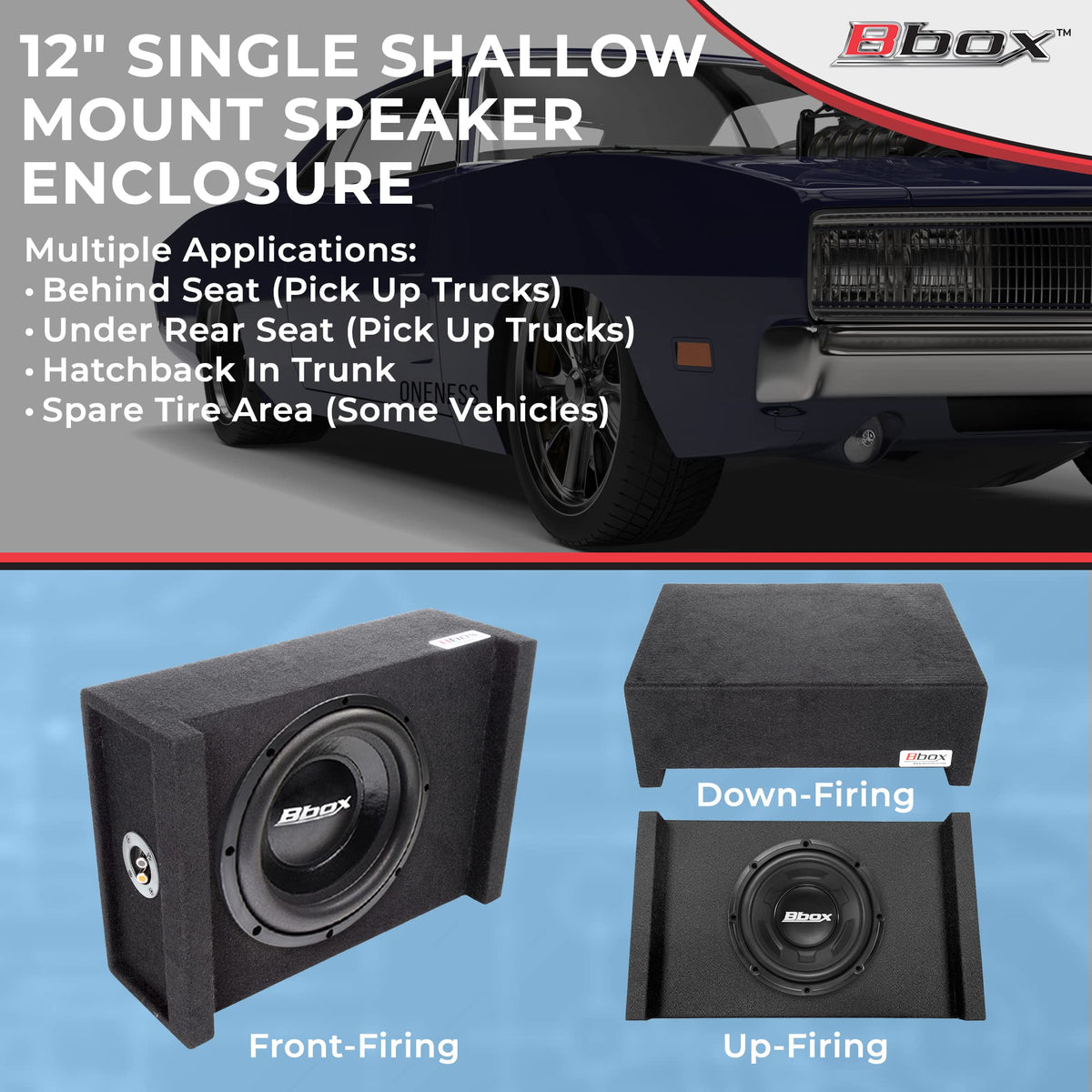 Atrend Bbox 12AME MDF enclosure with 3/4-inch thickness for solid bass response