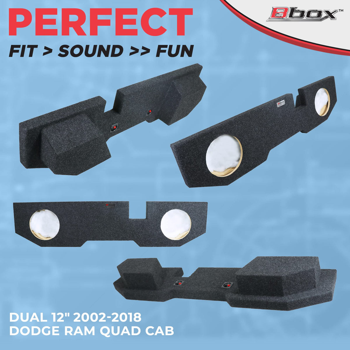 ATREND BBOX A202-12CP fits 2002-2018 Dodge Ram Quad Cab with OEM-style integration