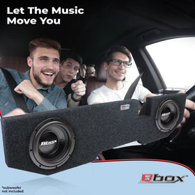 ATREND BBOX A202-12CP airtight MDF enclosure under rear seat minimizes distortion