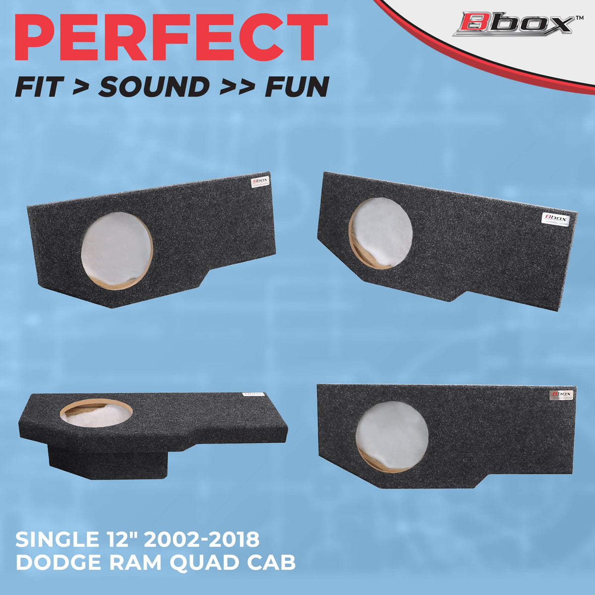 Charcoal carpeted finish adds a premium look and protects interior.