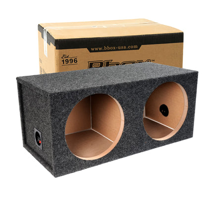Atrend Bbox dual 12-inch sealed enclosure front view with tight bass emphasis