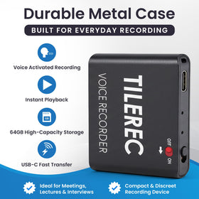 Attodigitl TileRec 64GB storage shown for instant playback after lectures