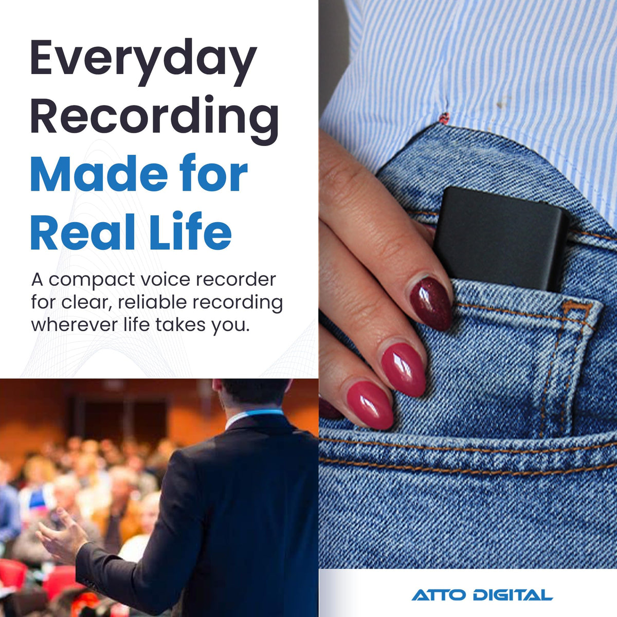 Attodigitl TileRec ideal for meetings and seminars in classrooms