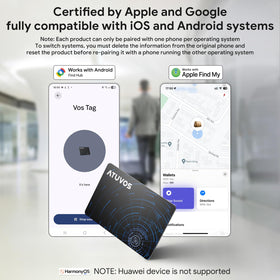 ATUVOS Air Tag Pro emits a loud alert to help locate items in crowded spaces.
