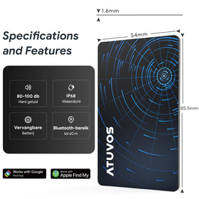 ATUVOS Air Tag Pro used to track luggage, keys, and bags as a thoughtful gift.