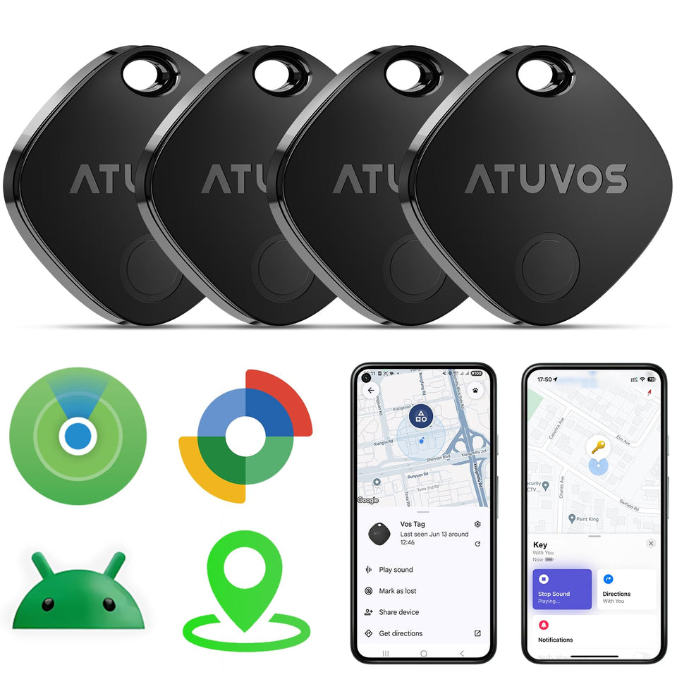 ATUVOS air tracker dual-system setup enables seamless pairing with iOS and Android devices.