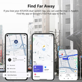 ATUVOS air tracker tag-1 pack on bag for quick luggage tracking
