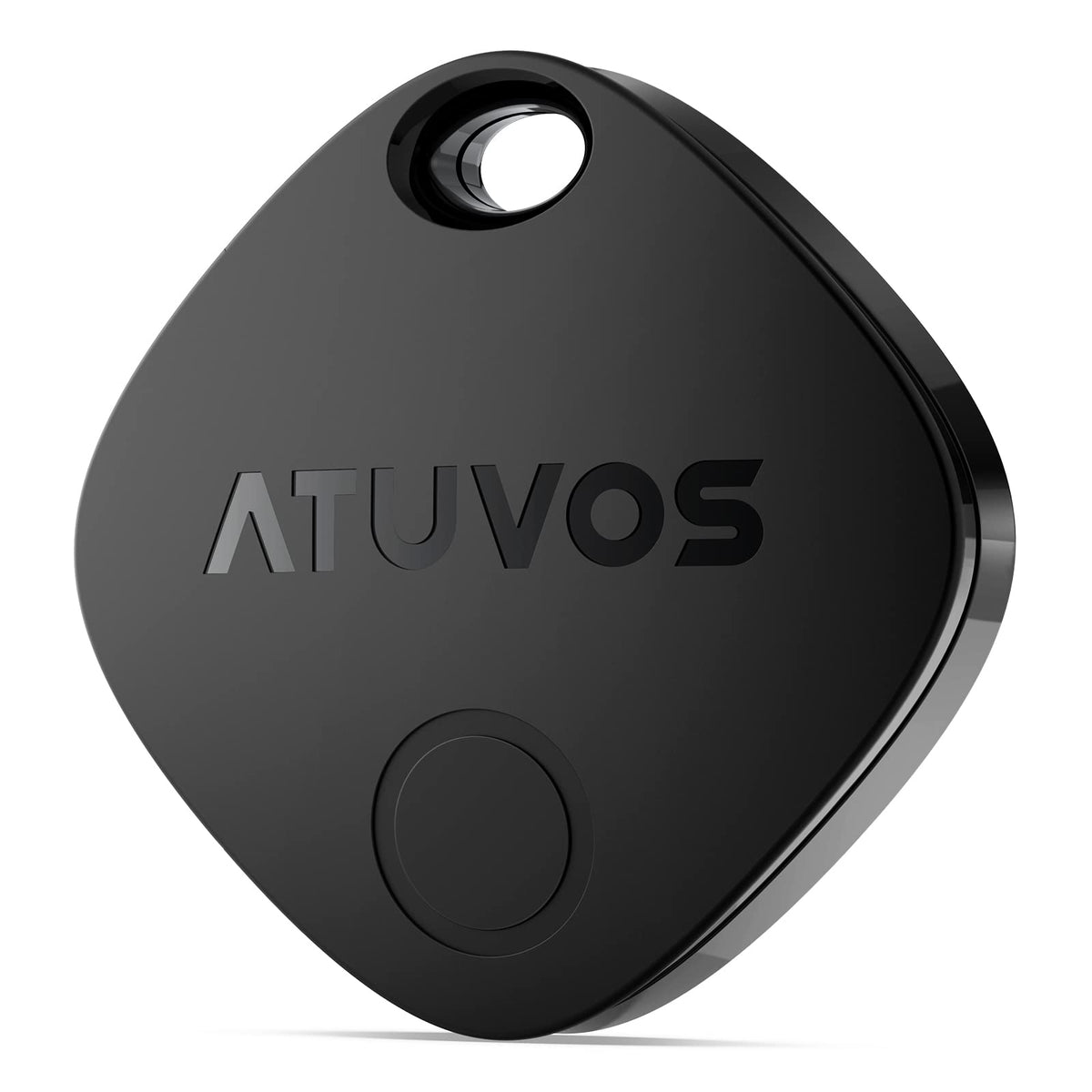 ATUVOS air tracker tag on a keychain helps locate keys quickly with Find My