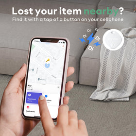 ATUVOS Air Tracker Tag on keys helps you find them quickly with iPhone