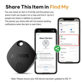 ATUVOS air tracker tag with IP67 waterproof protection in rain