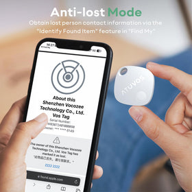 ATUVOS IP67 waterproof tag endures rain and splashes during travel
