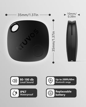 ATUVOS tags with travel bag in a lifestyle scene showing travel convenience